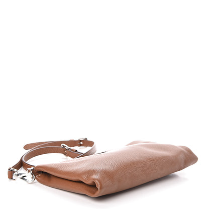 Prada Vitello Daino Zippered Crossbody Bag Brandy 4 of 9
