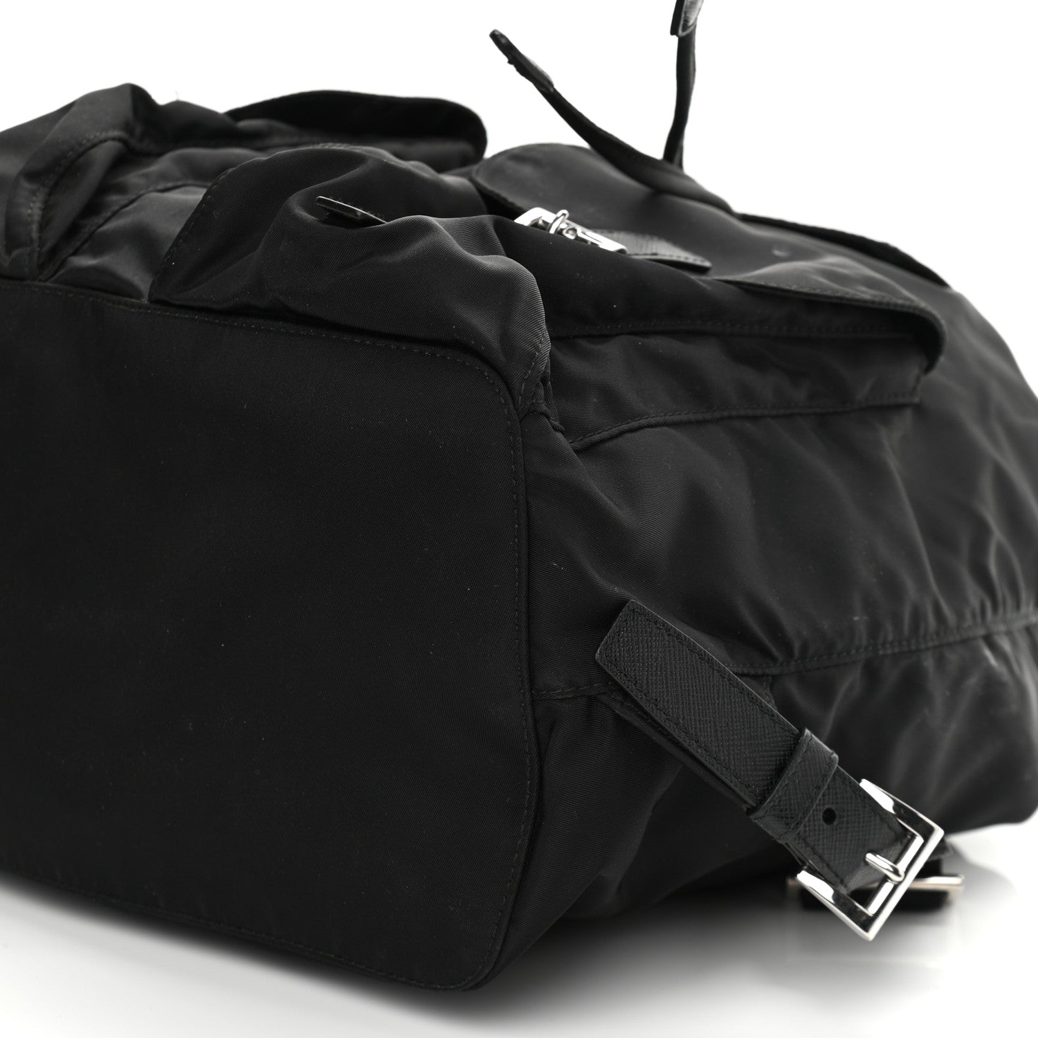 Prada Tessuto Nylon Saffiano Medium Backpack Black 10 of 10