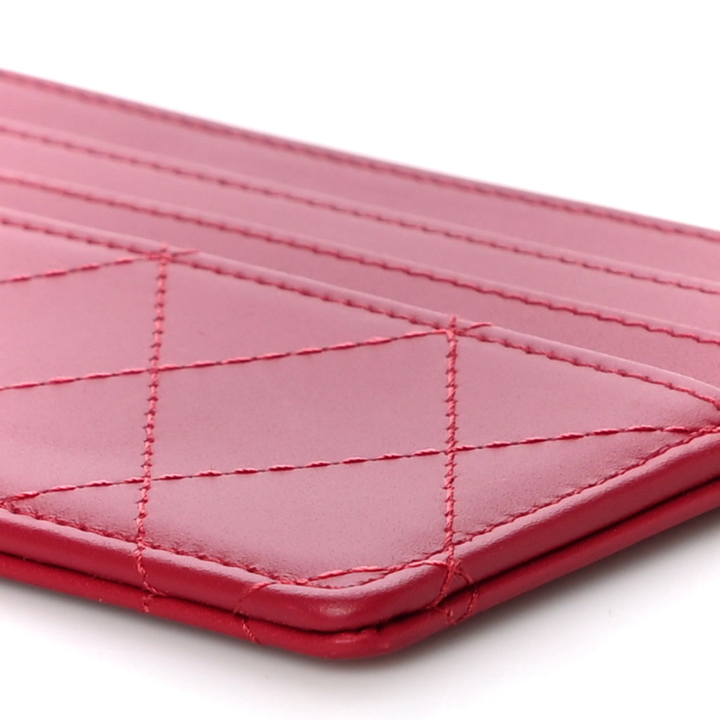 Calfskin Stitched Removable Insert Red