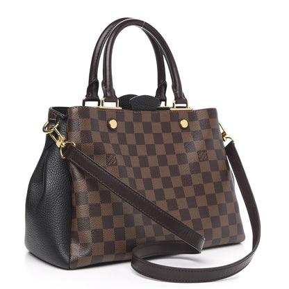 Louis Vuitton Damier Ebene Cuir Taurillon Brittany Black 3 of 10