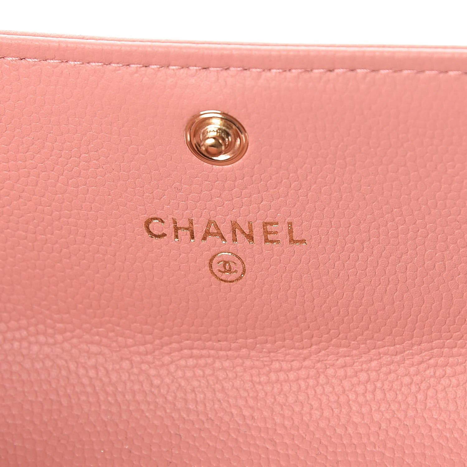 Chanel Caviar Quilted Boy Card Holder Wallet Powder Pink 6 of 9