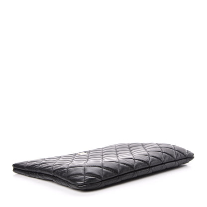 Chanel Lambskin Quilted Medium Cosmetic Case Black 4 of 10