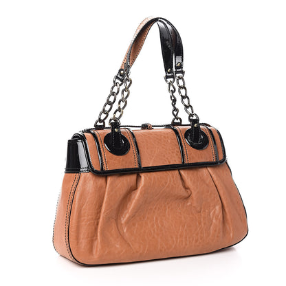 Fendi Nappa Patent B Bag Osso Black 3 of 12