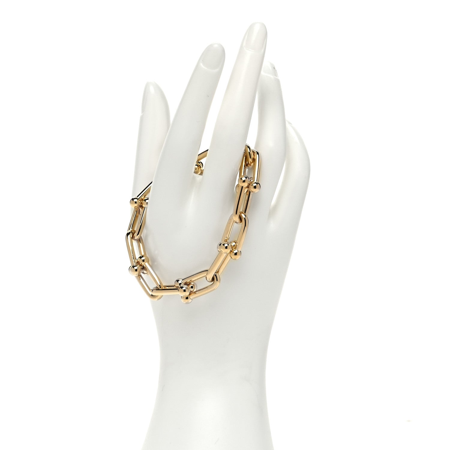 Tiffany 18K Yellow Gold Large HardWear Link Bracelet 2 of 5