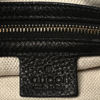 Gucci Pebbled Calfskin Medium Soho Chain Shoulder Bag Black 6 of 12