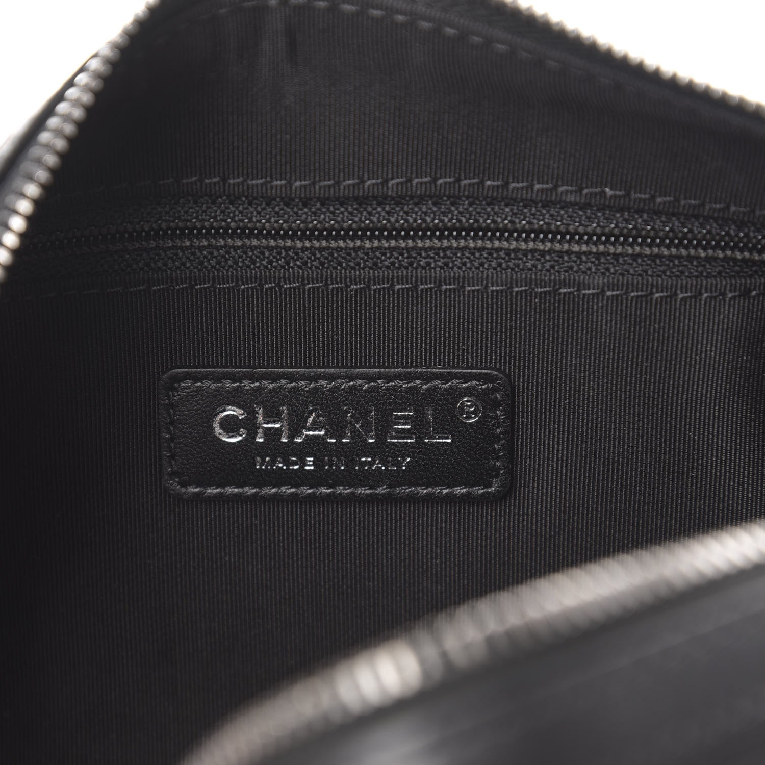Chanel Calfskin Chain 20s Signature Bowling Bag Black 6 of 11