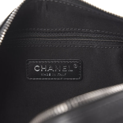 Chanel Calfskin Chain 20s Signature Bowling Bag Black 6 of 11