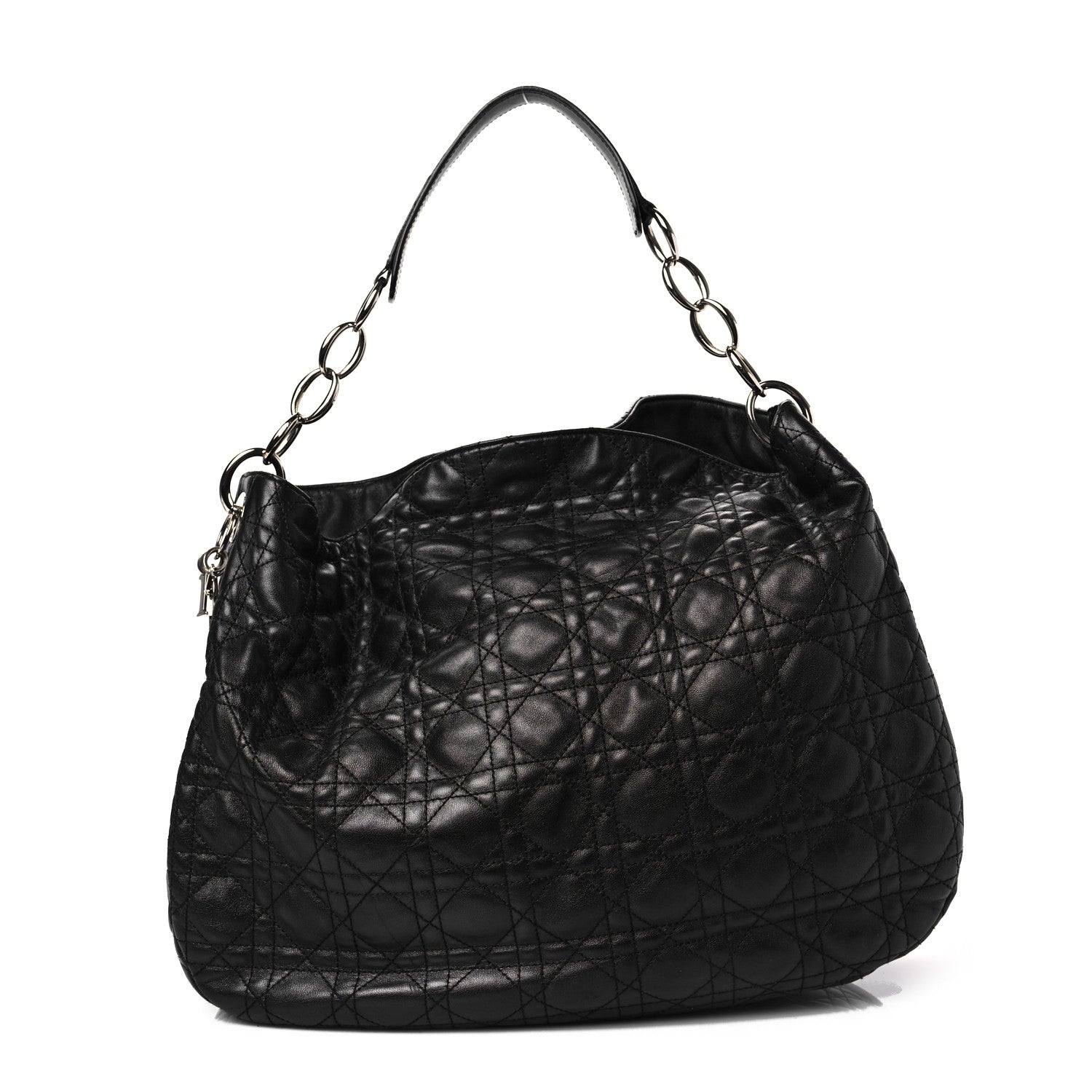 Christian Dior Lambskin Cannage Large Dior Soft Hobo Black 1 of 7