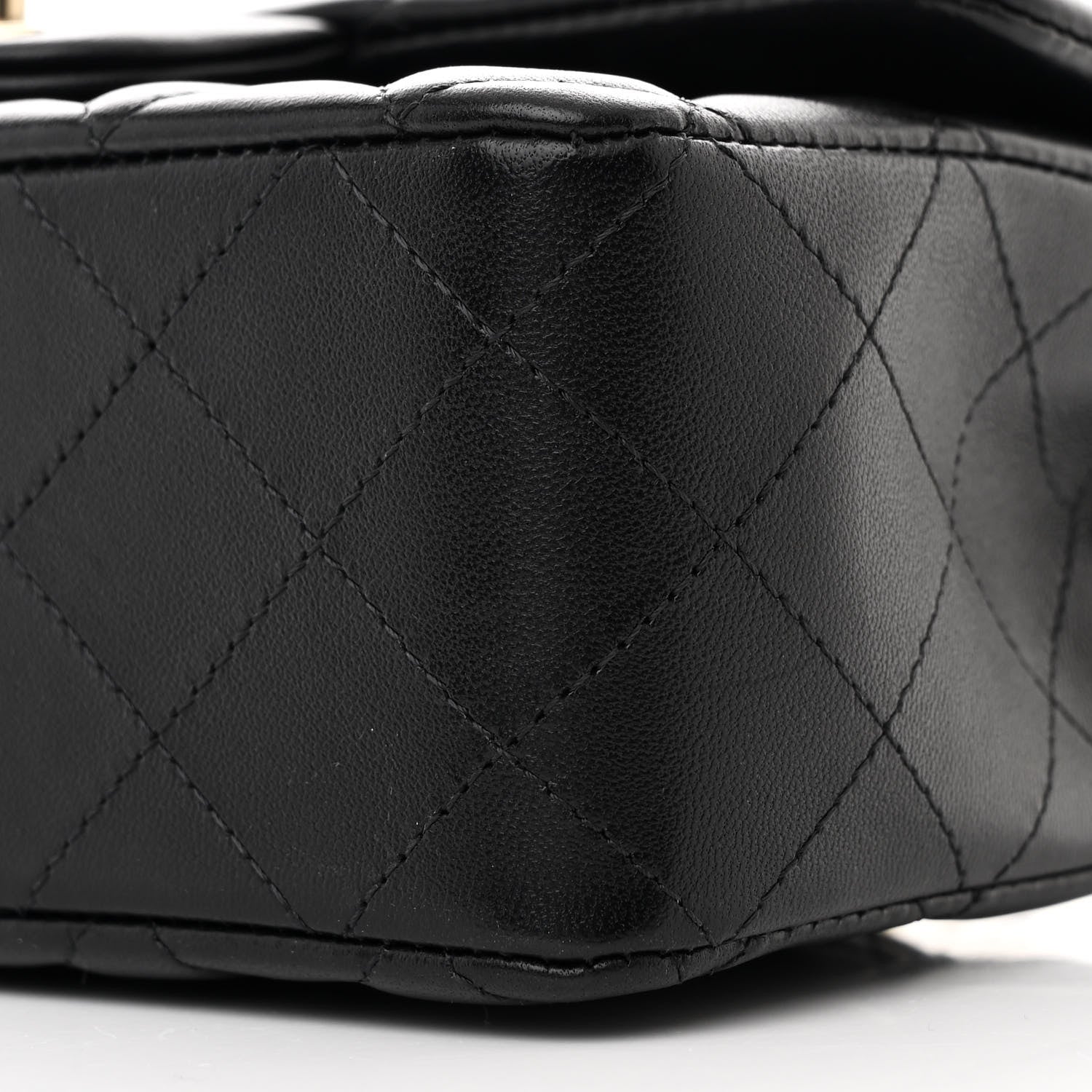 Chanel Lambskin Quilted Mini Rectangular Flap Black 10 of 11