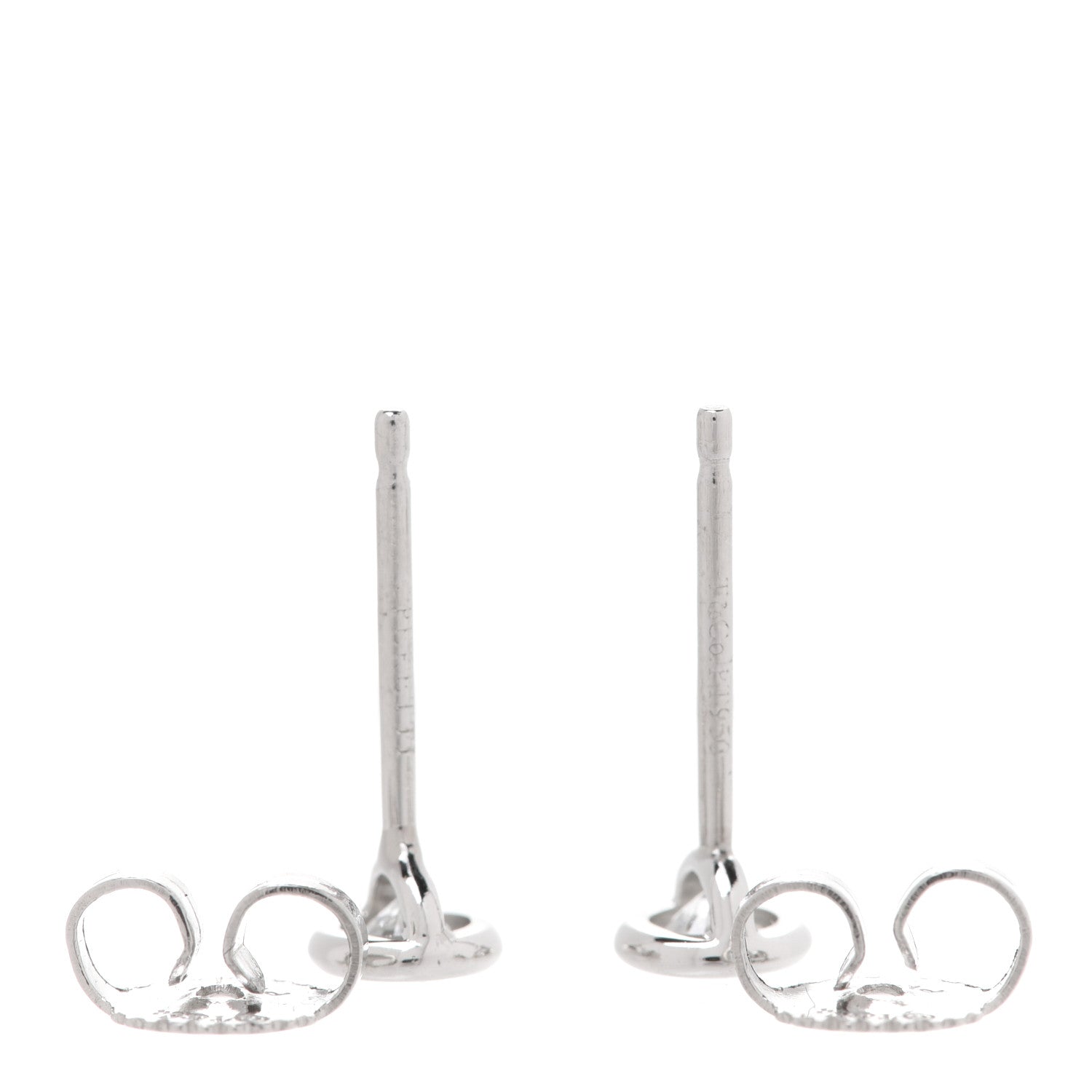 Tiffany Platinum Diamond .28ctw Elsa Peretti Diamonds By The Yard Earrings 3 of 6