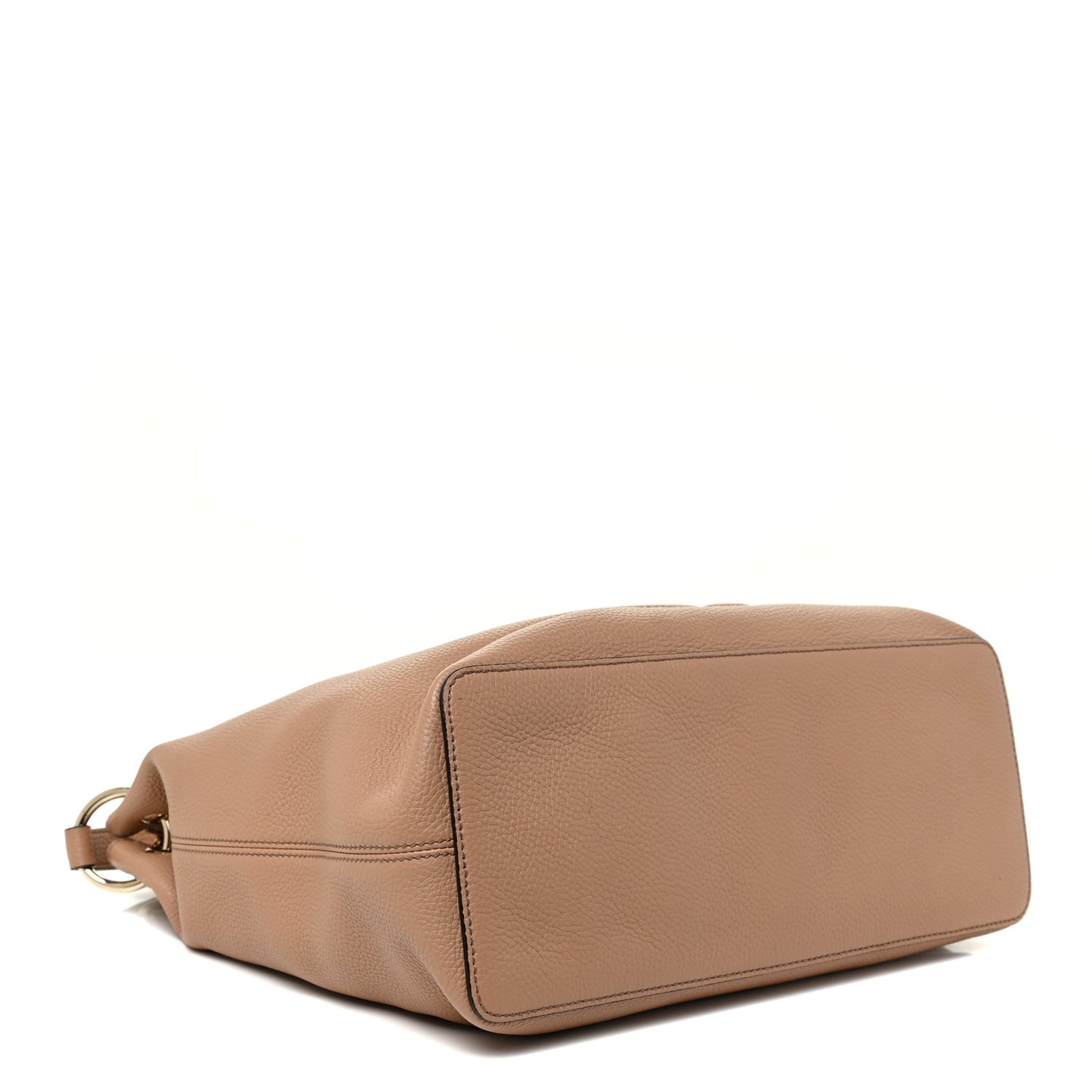Pebbled Calfskin Large Soho Hobo Camelia
