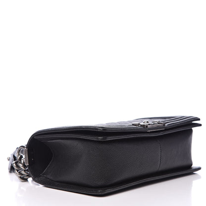Chanel Caviar Quilted Medium Boy Flap Black 4 of 12