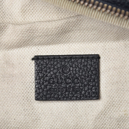 Gucci Grained Calfskin Logo Belt Bag Black 6 of 10