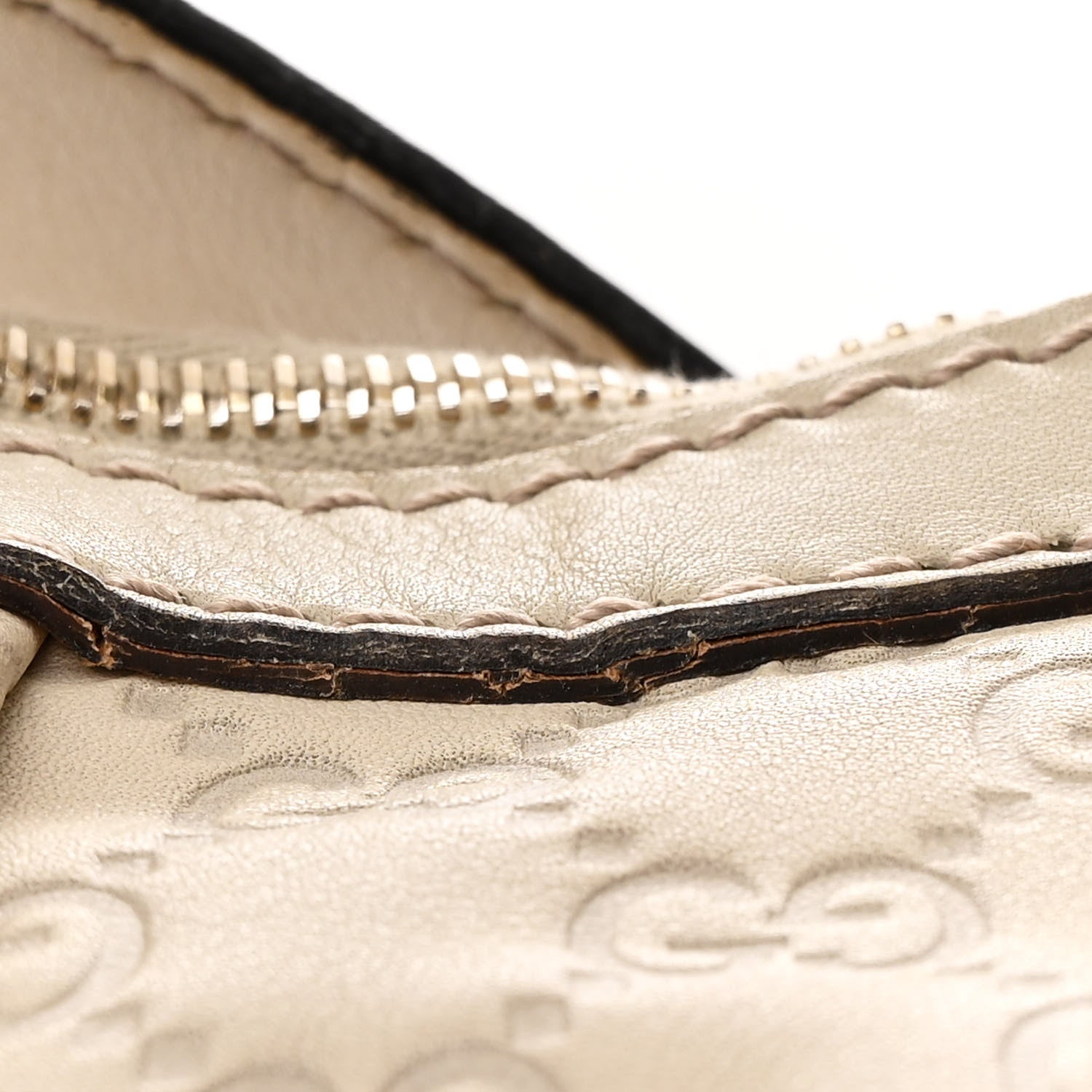 Gucci Guccissima Medium Sukey Hobo Off White 13 of 15