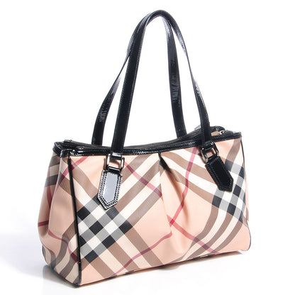 Burberry Nova Check Medium Melbury Tote Black 3 of 9