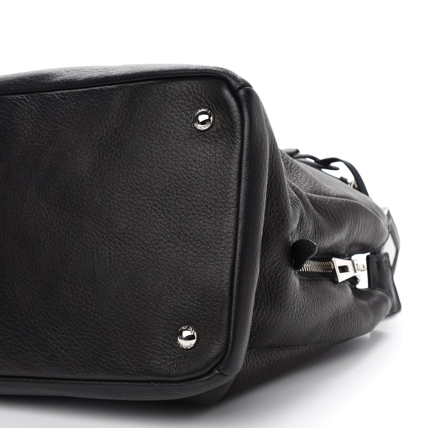 Prada Vitello Daino Tote Black 8 of 9