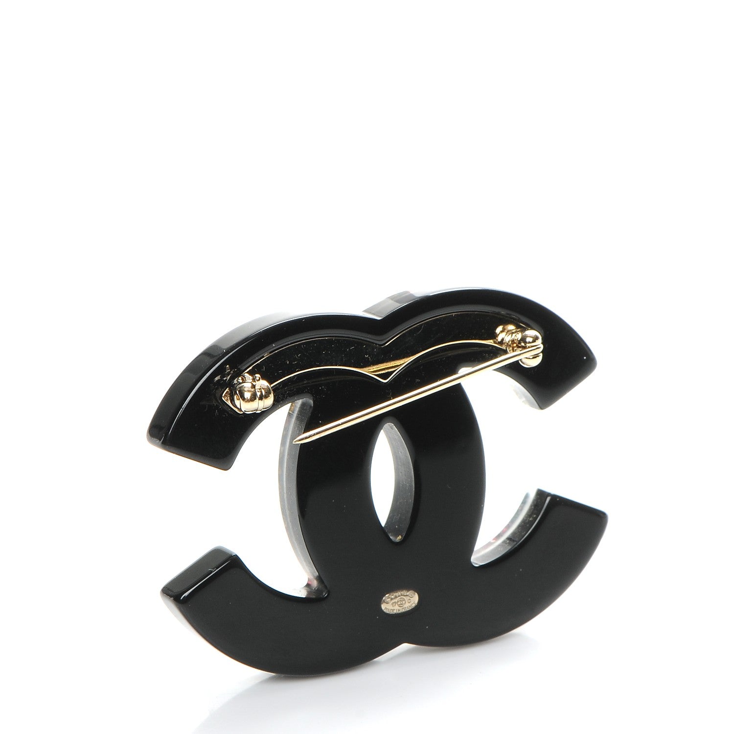 Chanel Glitter Resin CC Brooch Multicolor 3 of 4