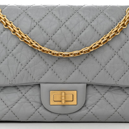 Chanel Aged Calfskin Quilted 2.55 Reissue 225 Flap Grey 8 of 10