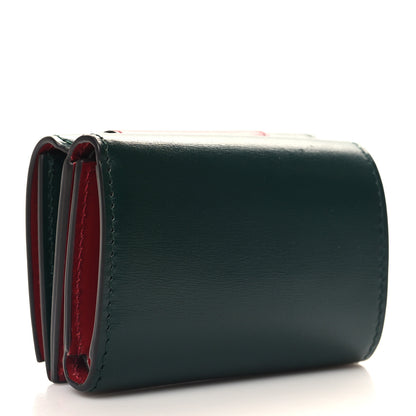 Gucci X Balenciaga Calfskin Web Card Case Wallet Beige Ebony 3 of 8