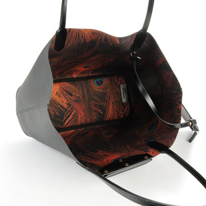 Givenchy Coated Canvas Peacock Print Small Antigona Tote Black 6 of 9