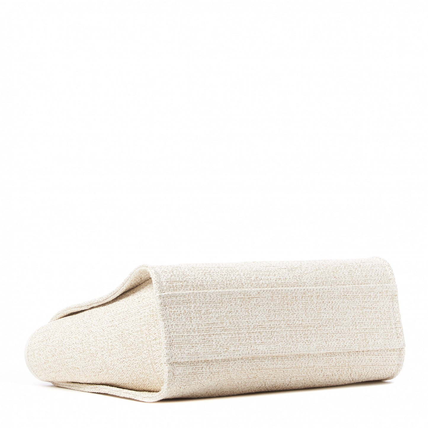 Lurex Boucle Small Deauville Tote White