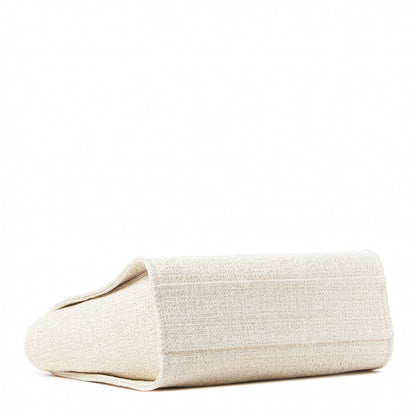 Chanel Lurex Boucle Small Deauville Tote White 3 of 10