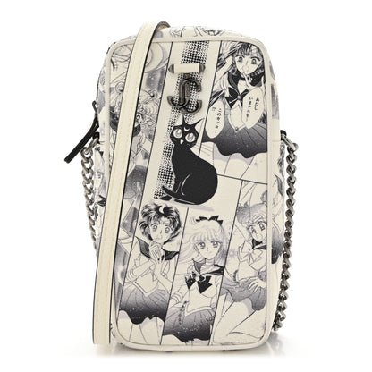 Jimmy Choo X SAILOR MOON Coated Canvas Printed Varenne Phone Case Black White Ultra Black 1 of 10
