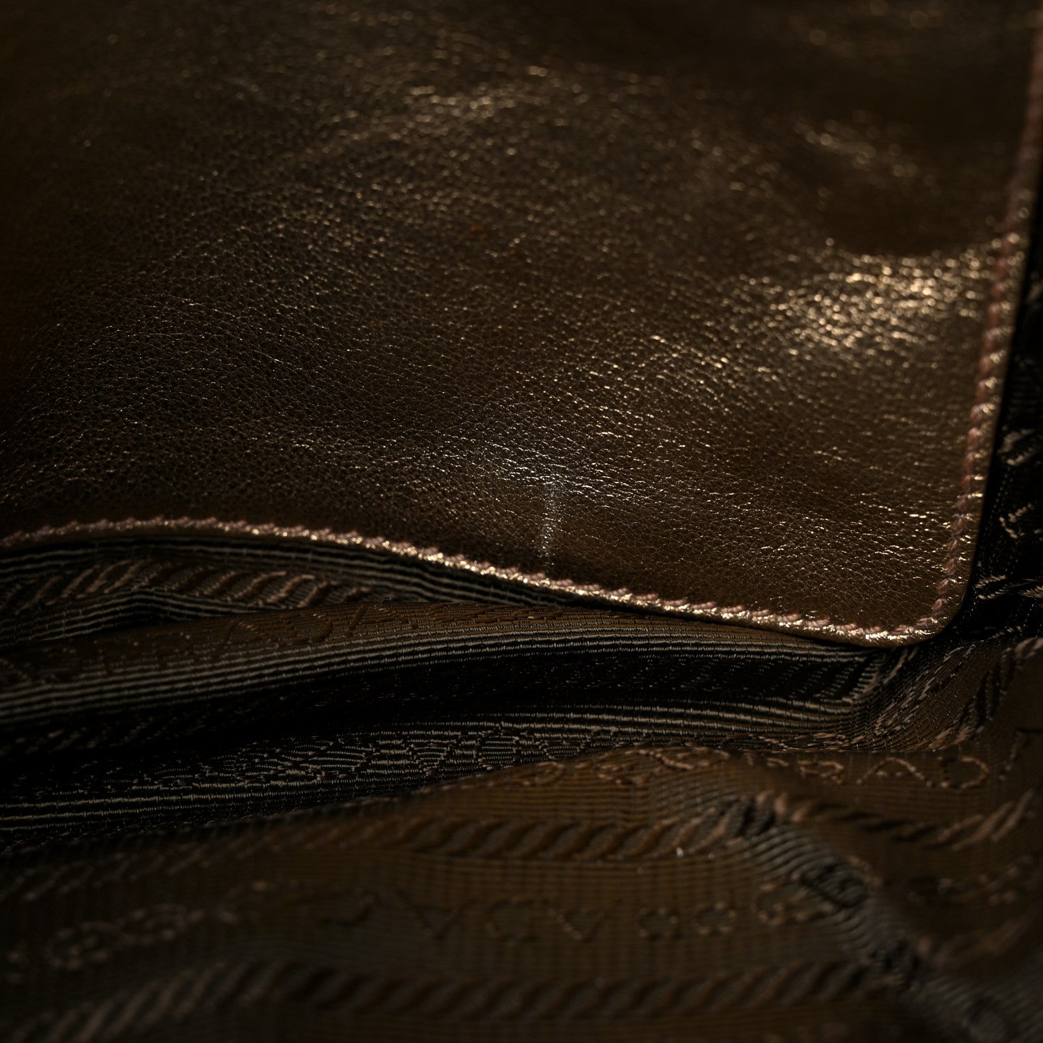 Prada Lace Pizzo S Bowler Oro Lurex 8 of 11
