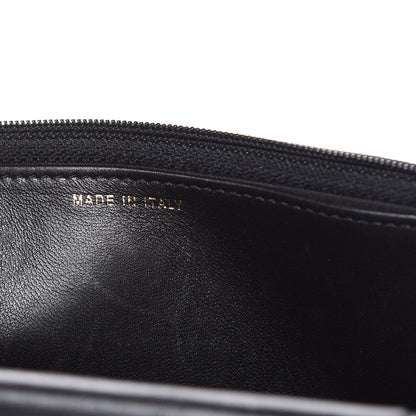 Chanel Glazed Calfskin Quilted Boy Wallet On Chain WOC Black 9 of 19