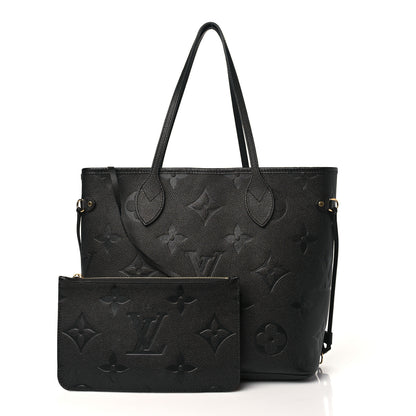 Louis Vuitton Empreinte Monogram Giant Neverfull MM Black 1 of 9