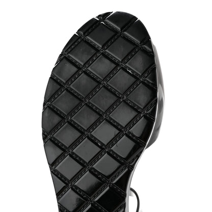 Chanel Jelly Camellia Sandals 37 Black Ivory 8 of 10