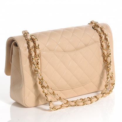 Chanel Caviar Quilted Medium Double Flap Beige 4 of 9