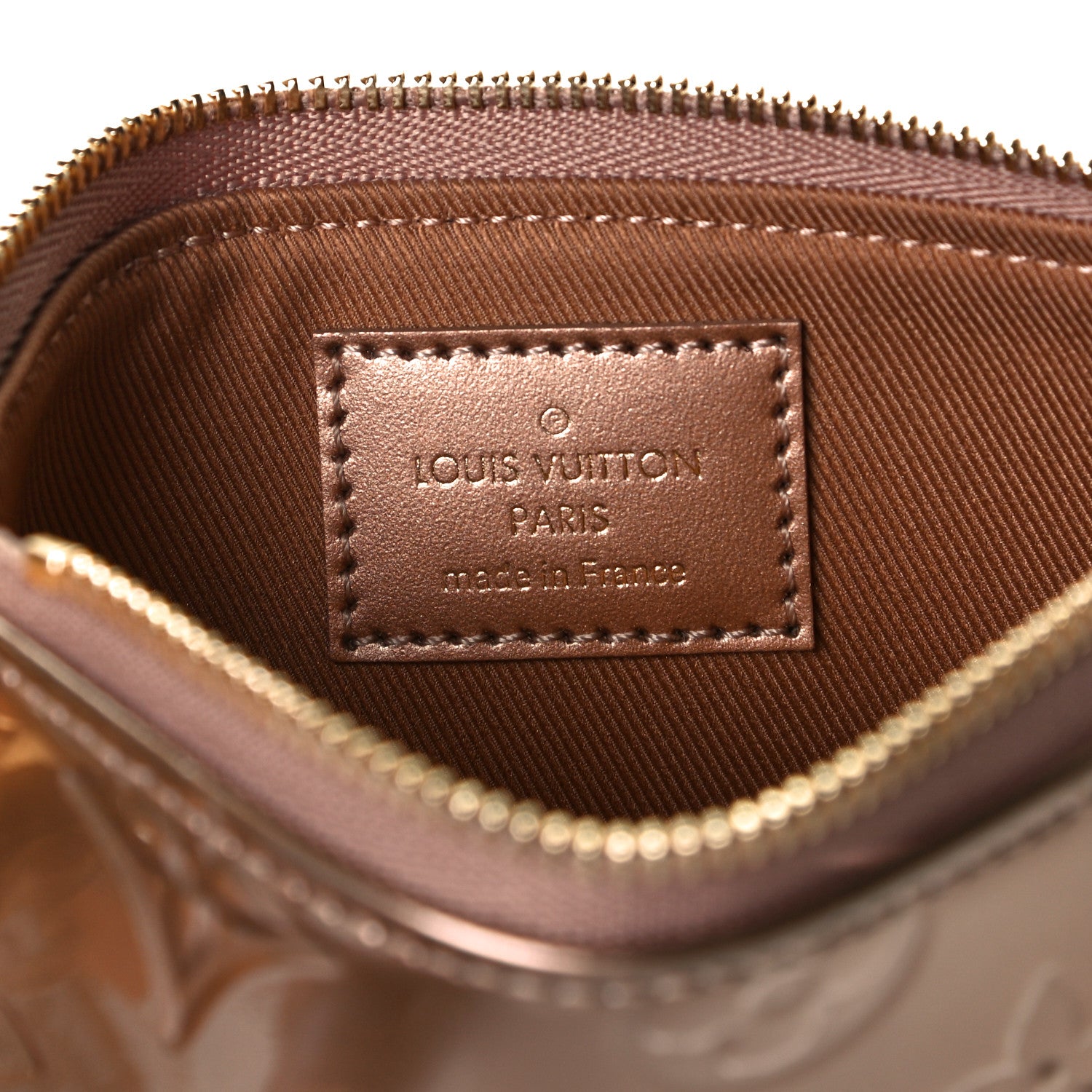 Louis Vuitton Metallic Vernis Mini Pochette Accessories Rose Gold 5 of 7