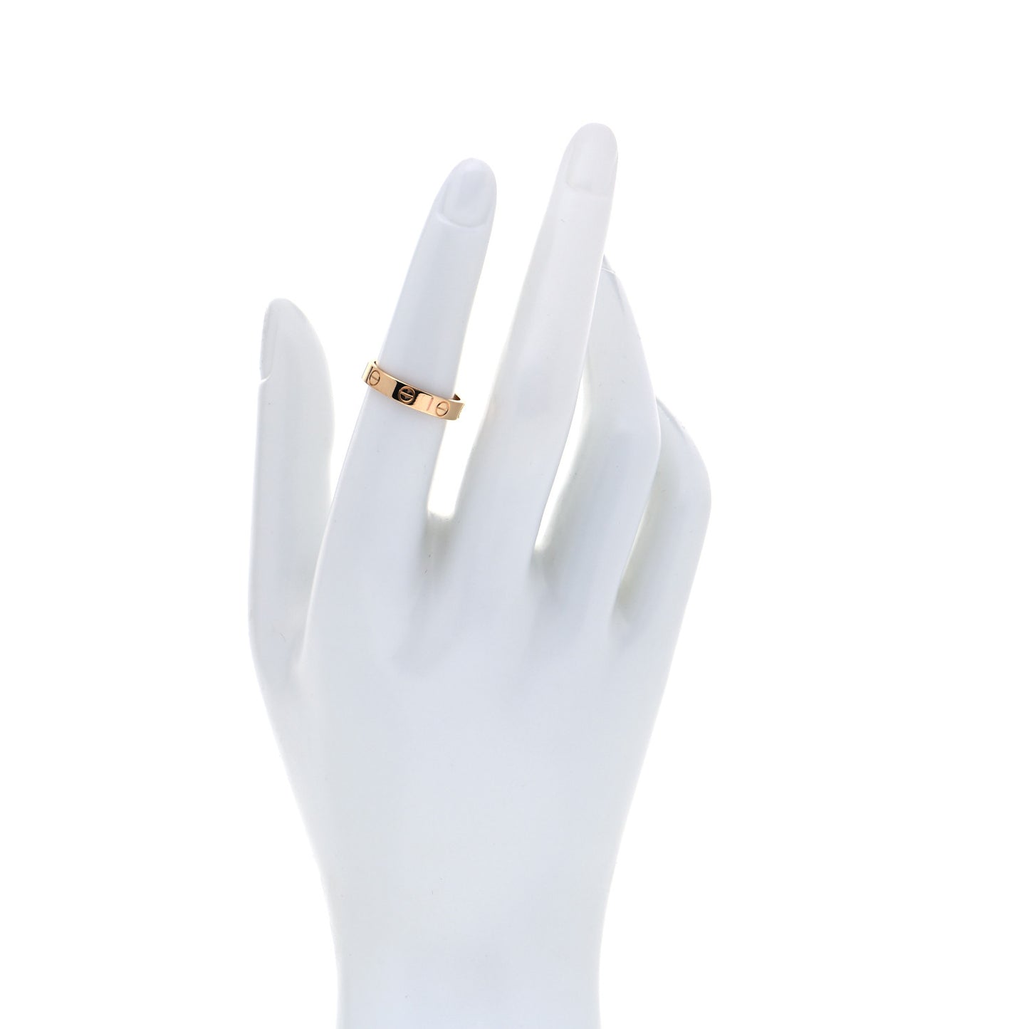 18K Yellow Gold 3.5mm LOVE Wedding Band Ring 52 6
