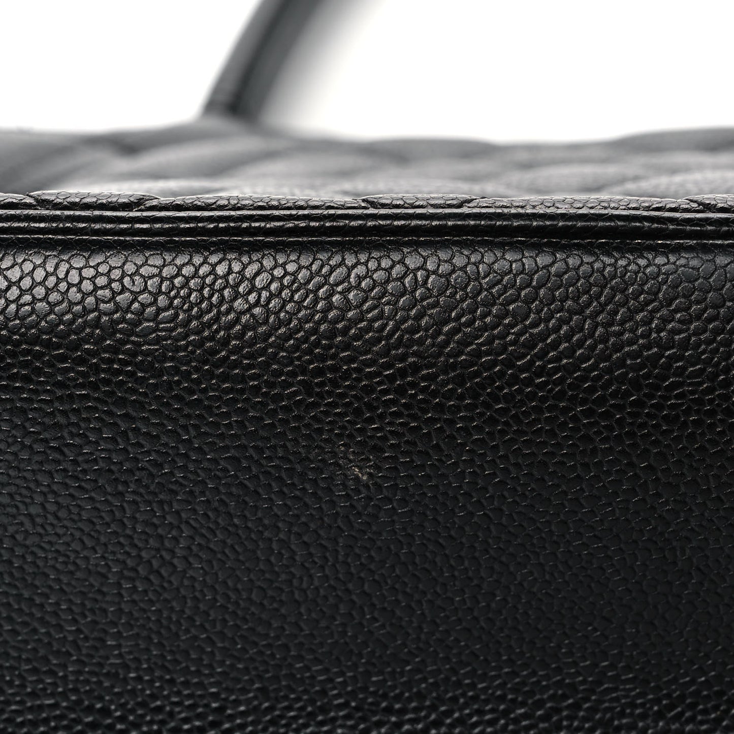 Caviar Quilted Medallion Tote Black