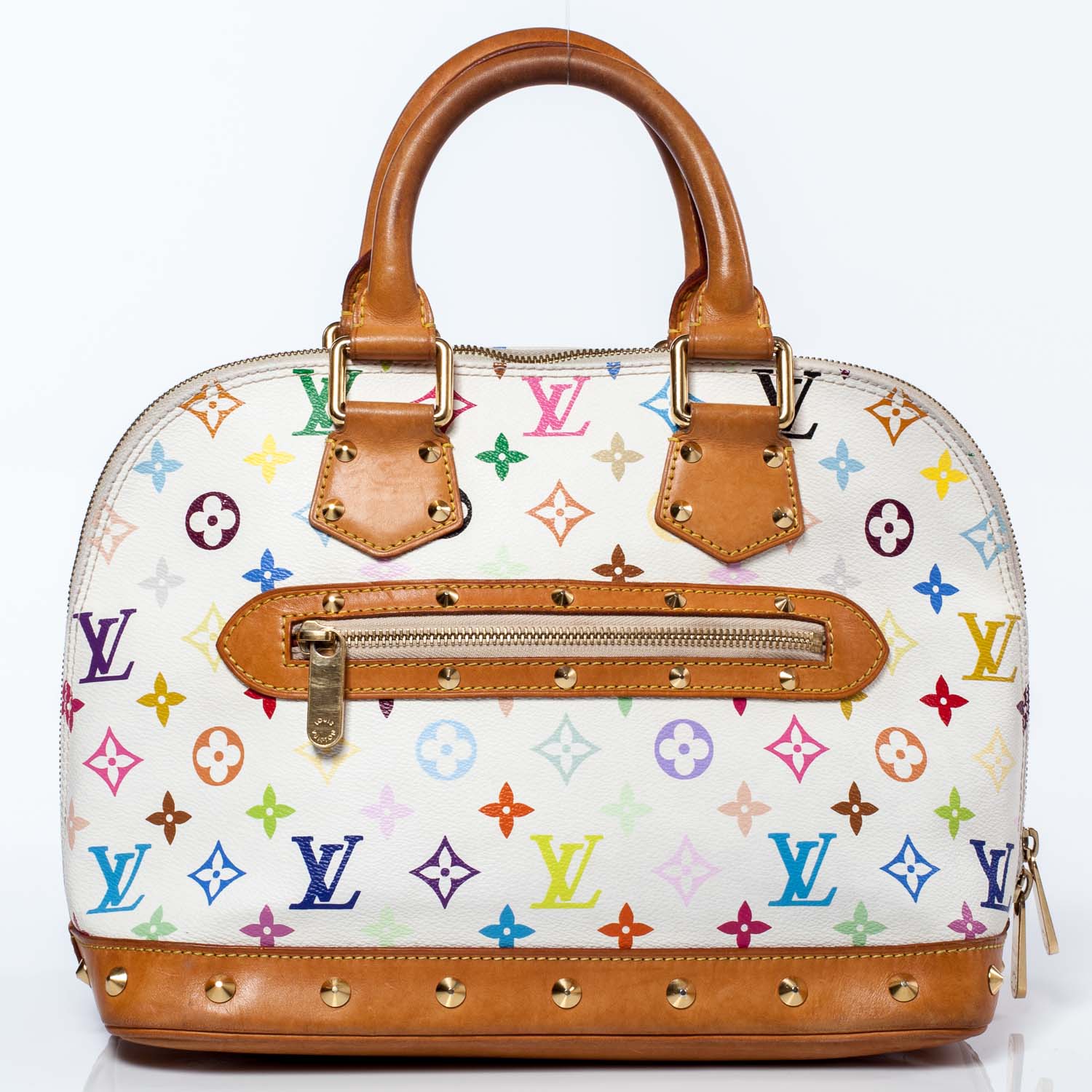 Louis Vuitton Monogram Multicolor Alma White 3 of 7