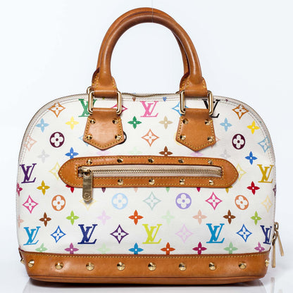 Louis Vuitton Monogram Multicolor Alma White 3 of 7