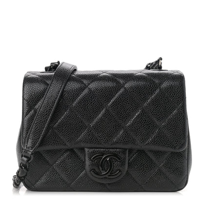 Chanel Caviar Quilted Incognito Mini Square Flap Black 1 of 11