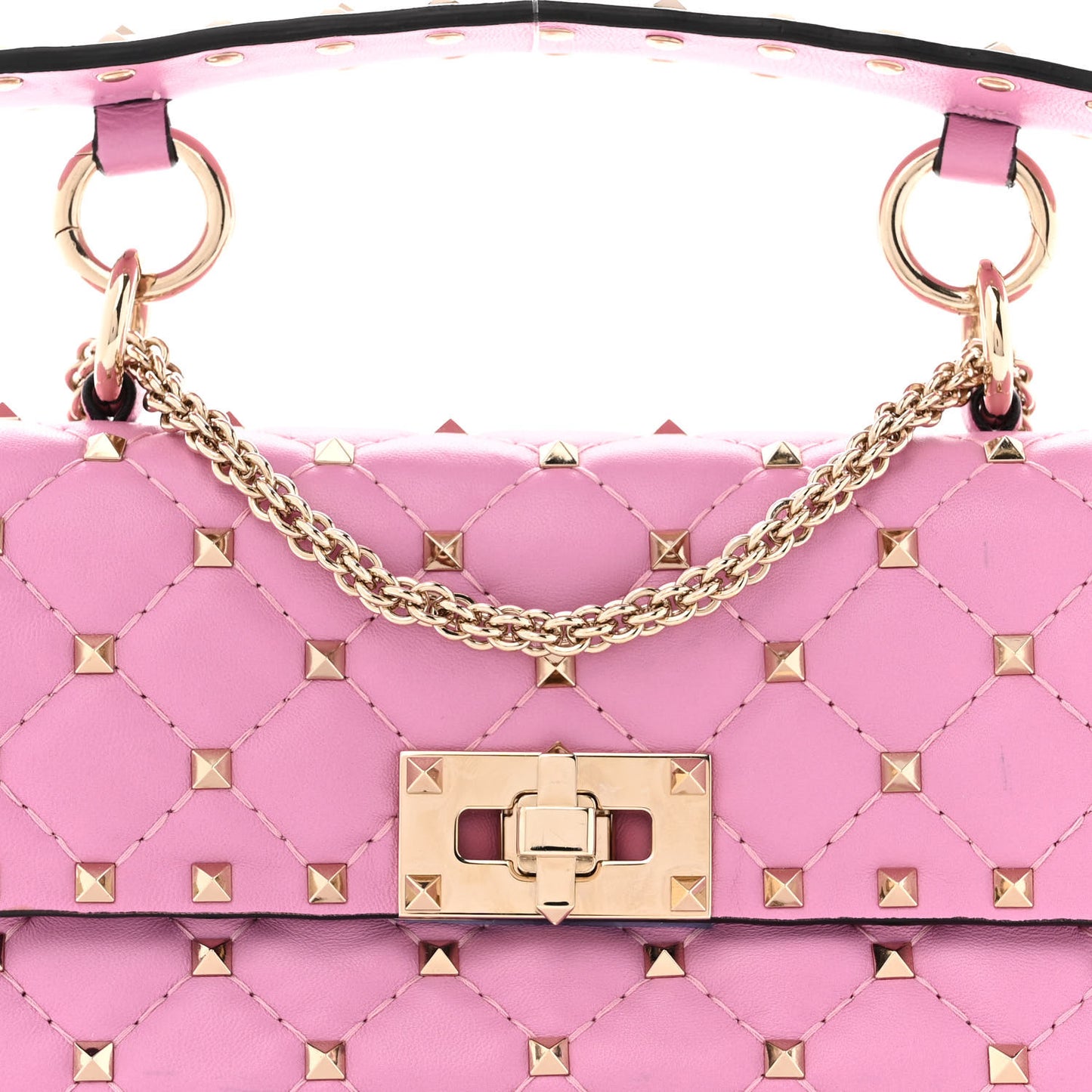 Nappa Small Rockstud Spike Shoulder Bag Giacinto