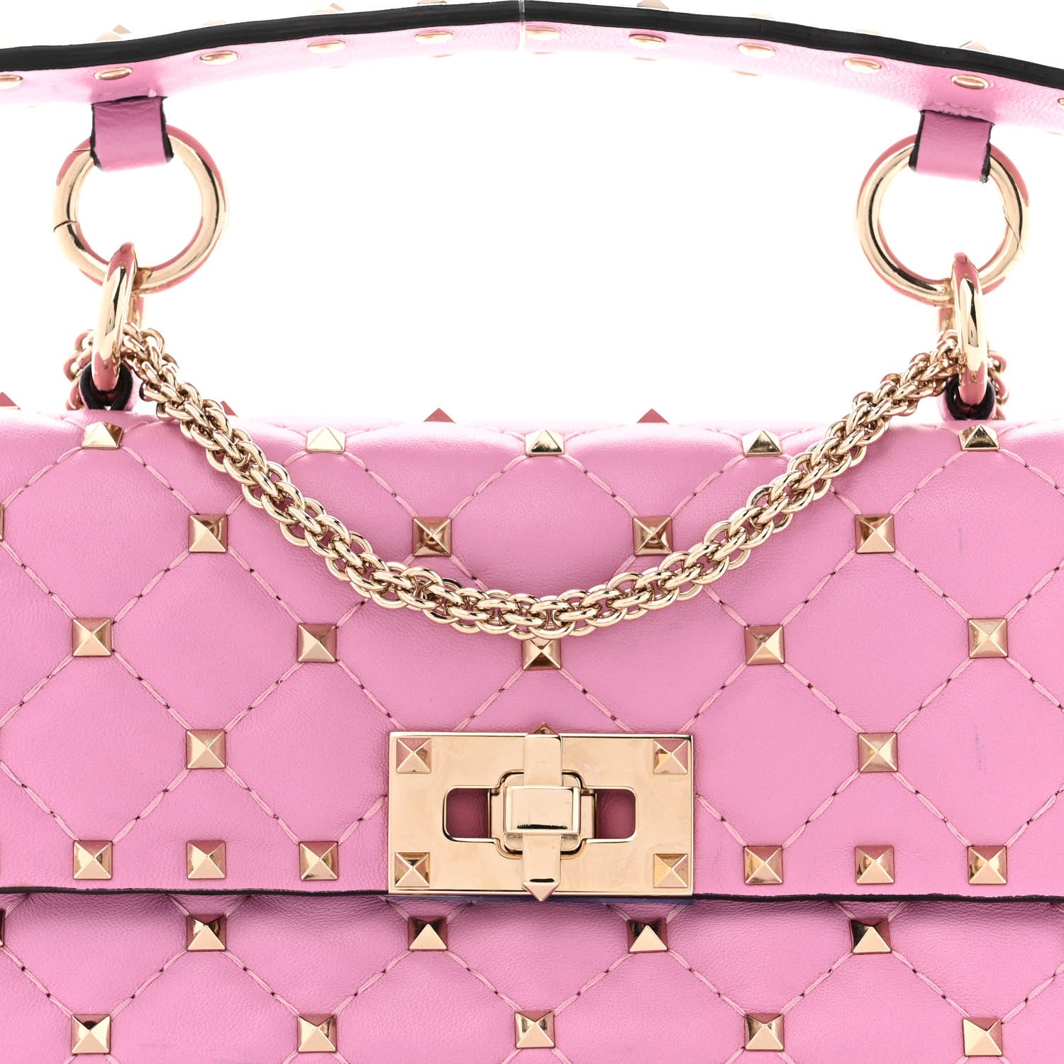 Valentino Garavani Nappa Small Rockstud Spike Shoulder Bag Giacinto 6 of 9