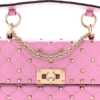 Valentino Garavani Nappa Small Rockstud Spike Shoulder Bag Giacinto 6 of 9