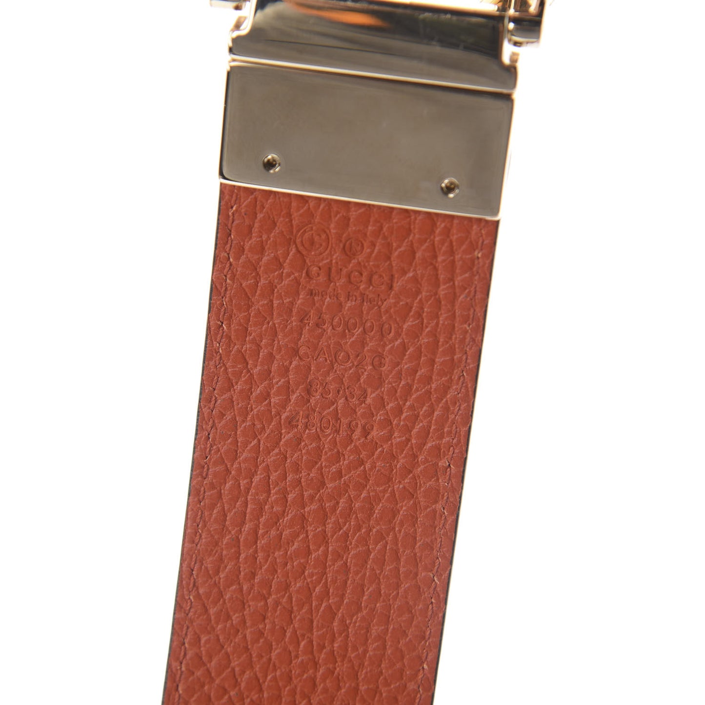 Calfskin 1973 Reversible Belt 85 34 Orange Black