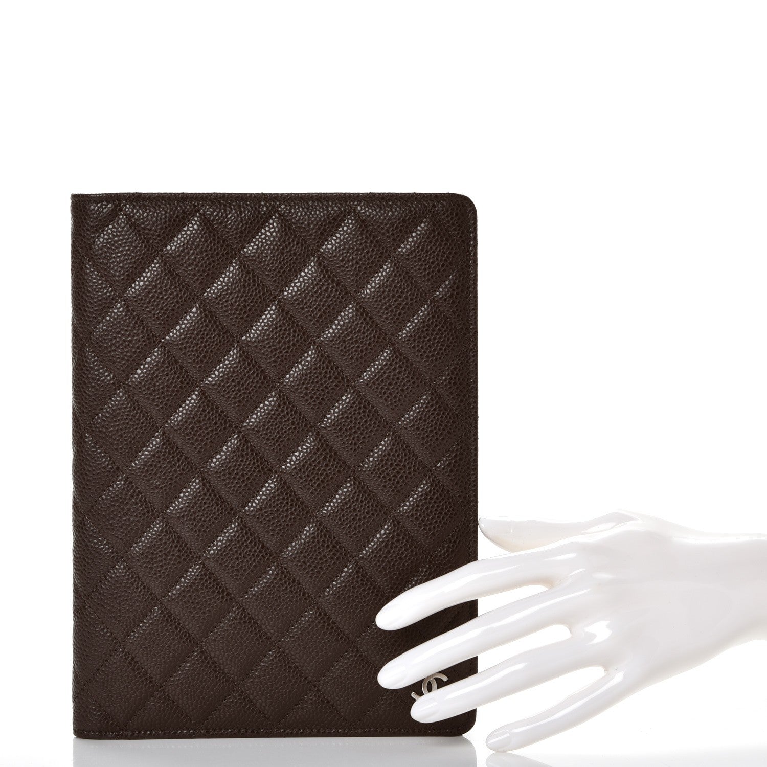 Chanel Caviar Quilted Notebook Agenda Cover Dark Brown 238425