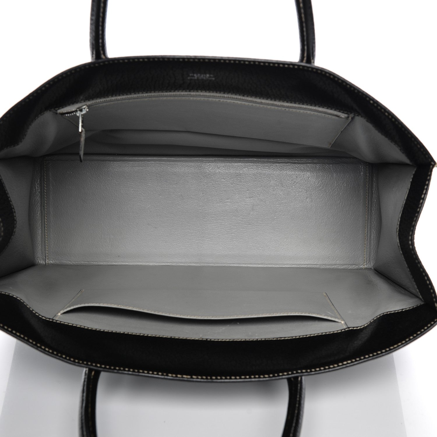Hermes Chevre de Coromandel White Bus 40 Black 5 of 9