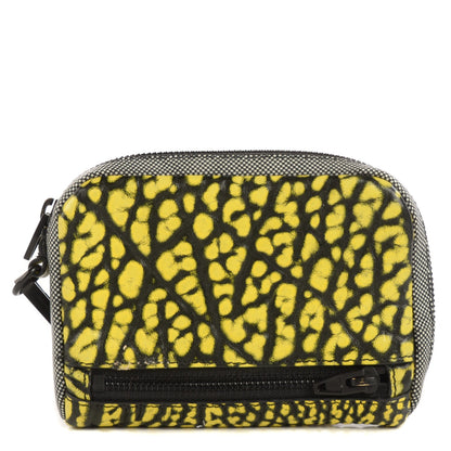 Alexander Wang Pebbled Lambskin Large Fumo Clutch Yellow 1 of 7