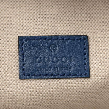 Gucci Calfskin GG Tennis Embossed Pocket Belt Bag 90 Intense Metal Blue 6 of 10
