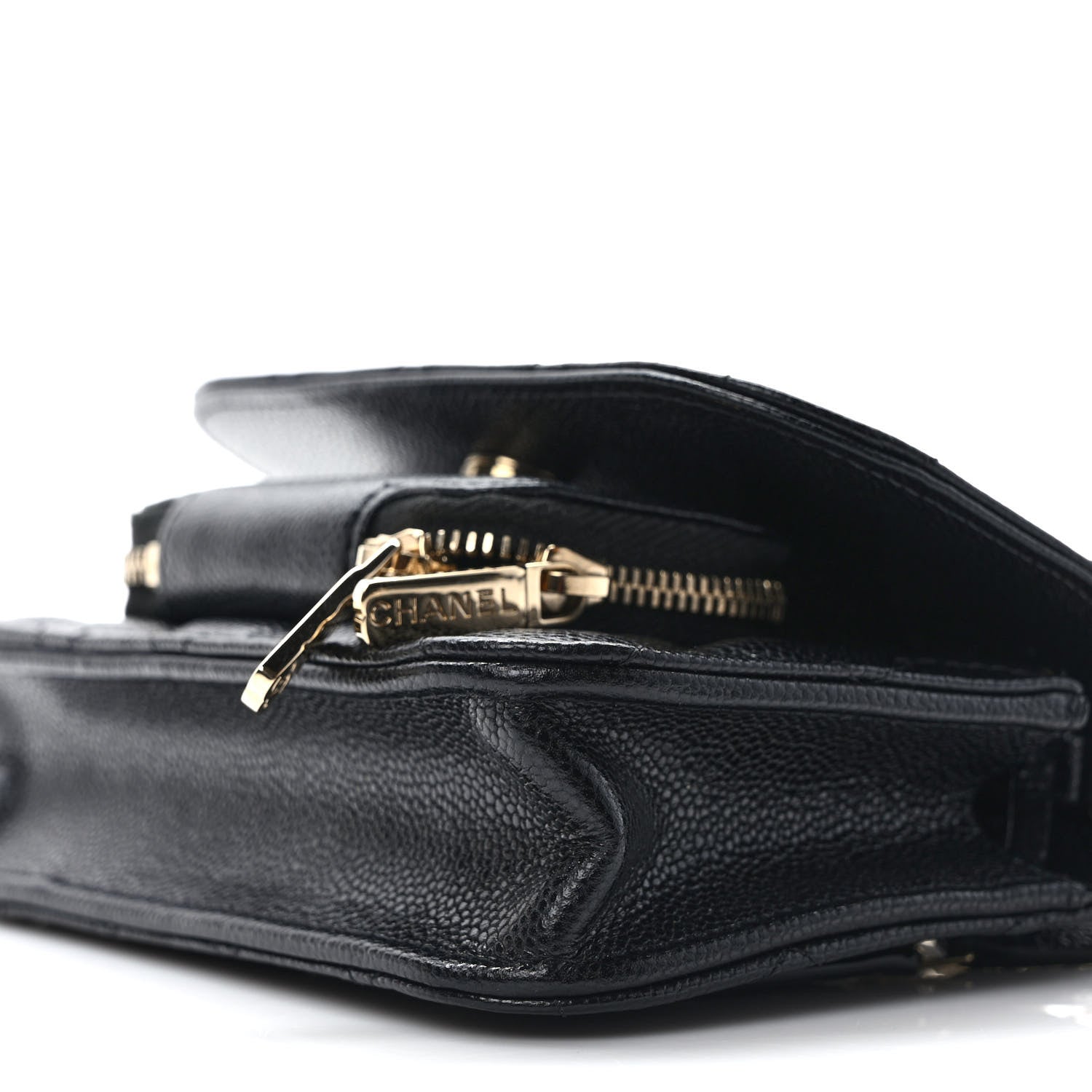 Chanel Caviar Quilted Business Affinity Clutch With Chain Black 9 of 10