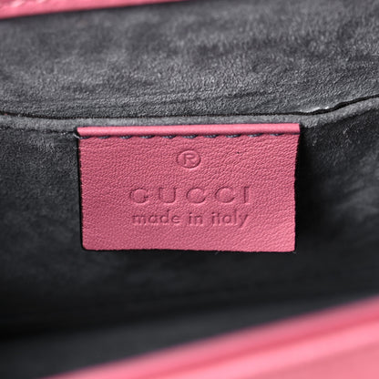 Gucci Satin Crystal Mini Sylvie Top Handle Bag Peony 6 of 20
