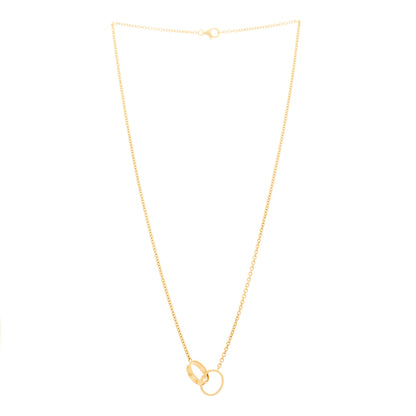 Cartier 18K Yellow Gold Interlocking LOVE Necklace 3 of 6