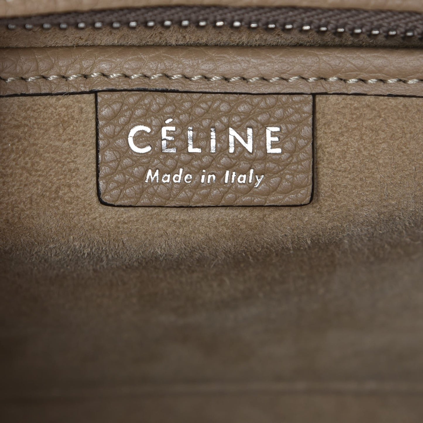 Drummed Calfskin Nano Luggage Dune